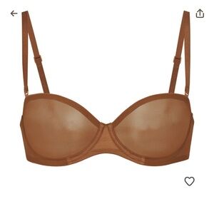 SKIMS Ultra Fine Mesh Strapless Bra with Removable Straps and Underwire Support